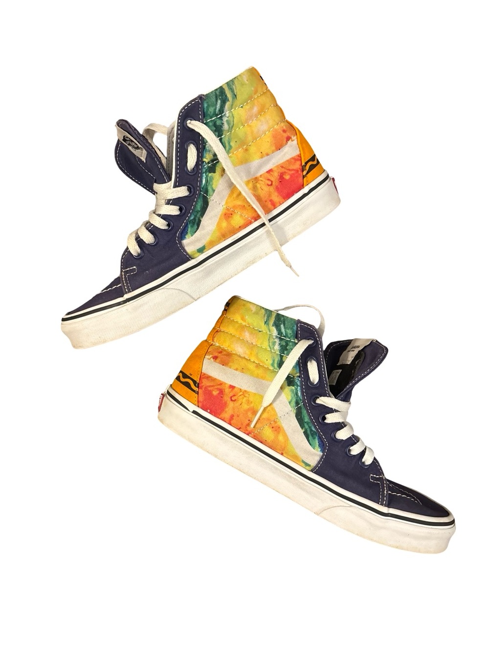 Vans Unisex High-Top Artsy Kidcore Crayola Vans Sk8-Hi Mashup Melt Sneakers Sz 7